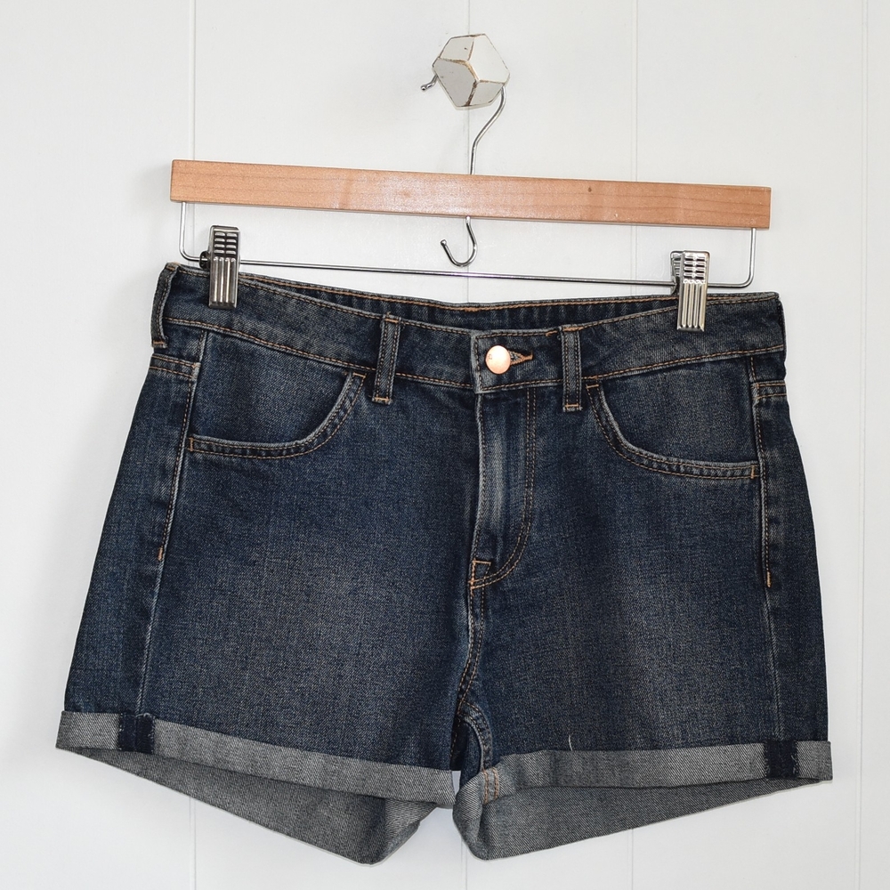 &DENIM Mid-Rise Denim Shorts
